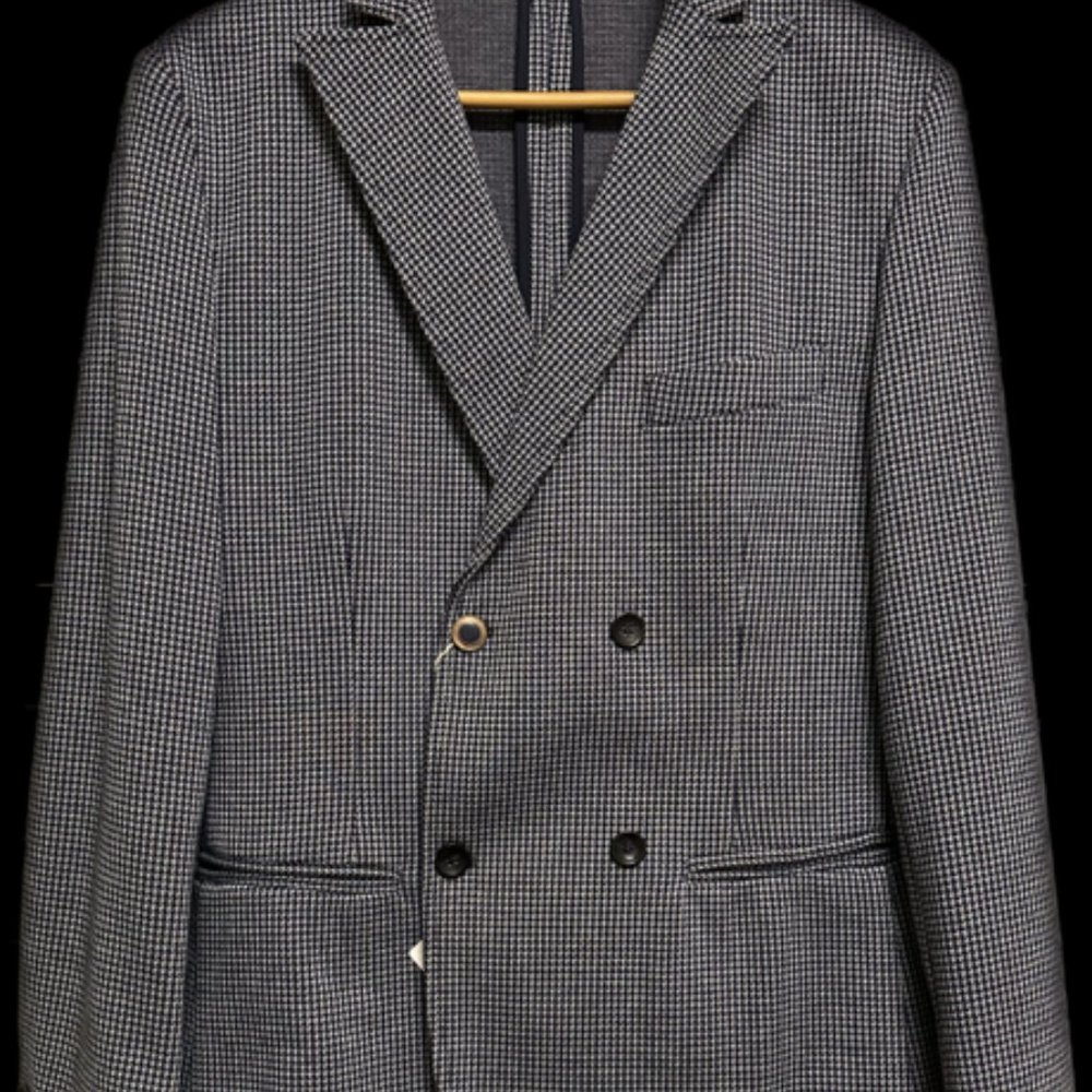 STILOSOPHY Industry Blazer NWT Made in Italy Amazing Black and White Pattern
